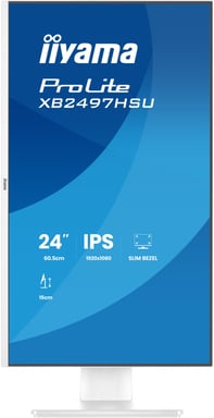 iiyama ProLite XB2497HSU-W1 écran plat de PC 60,5 cm (23.8'') 1920 x 1080 pixels Full HD LED Blanc
