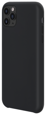 Custodia morbida in silicone gel per iPhone 11 Pro Max, nero satinato