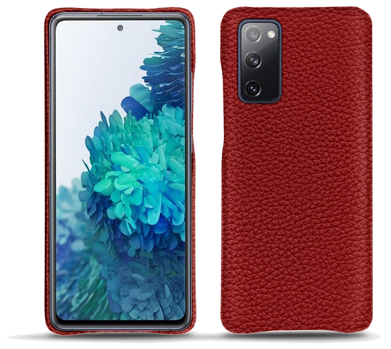 Coque cuir Samsung Galaxy S20 FE - Coque arrièreRouge