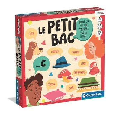 Le petit bac, jeu de société CLEMENTONI - Neuf