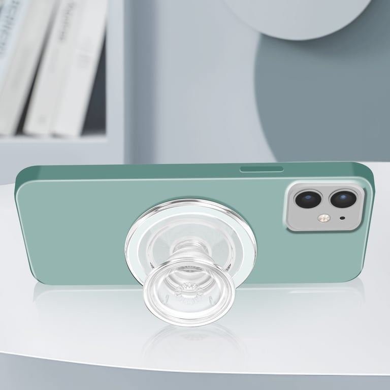 PopGrip PopSockets – Compatible MagSafe, Transparent - vue 5