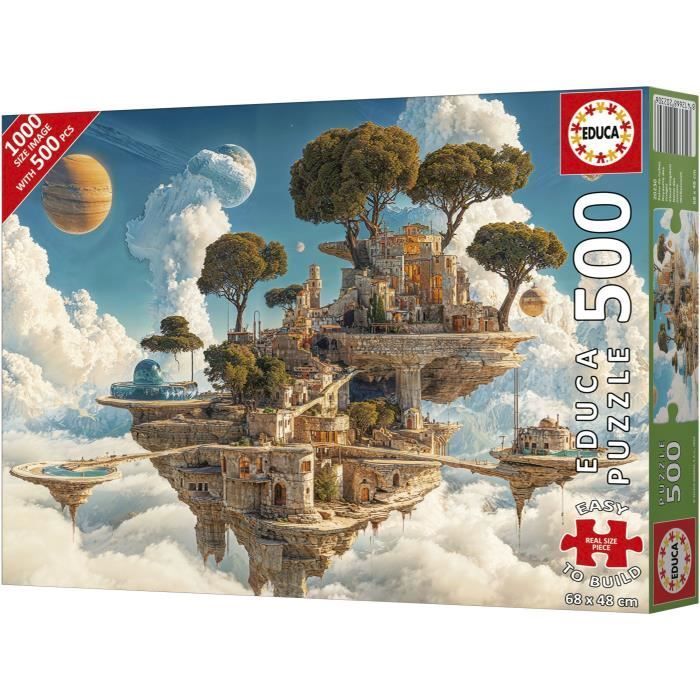 Puzzle EDUCA Royaume des Nuages 500 pièces Thème Fantastique 48 x 68 cm - vue 8