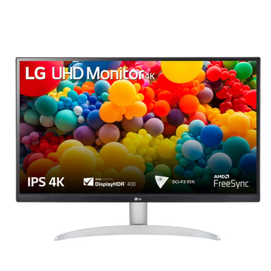 LG 27UP600-W écran plat de PC 68,6 cm (27'') 3840 x 2160 pixels 4K Ultra HD Noir, Argent