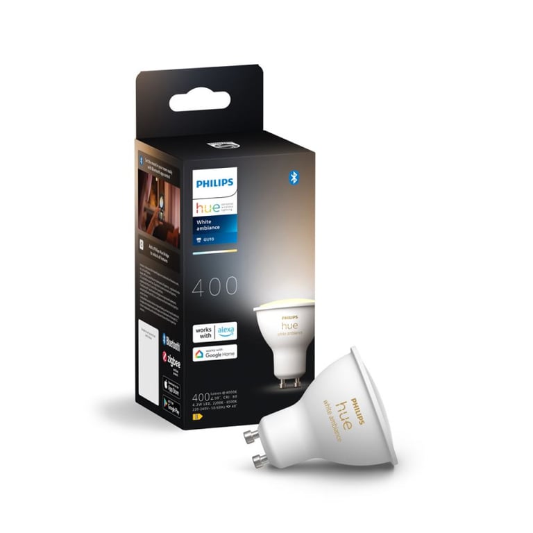 Ampoule Connectée Philips Hue 929003666701 – White & Color Ambiance, GU10, Pack de 3 - vue 5