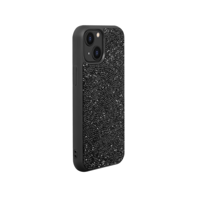 Custodia Bling Strass per Apple iPhone 13 mini, nero notte