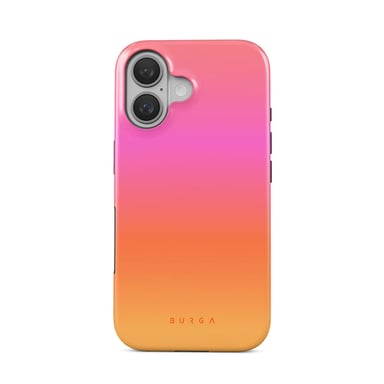 Burga Funda para iPhone 16 Plus MagSafe Tough A prueba de golpes Modelo Sunset Club Multicolor