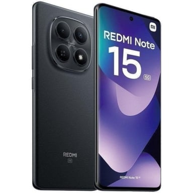 Xiaomi Redmi Note 15 5G 512 GB Negro - Pantalla AMOLED 6,77'', Cámara 108 MP, Snapdragon 6 Gen 3, Batería 5520 mAh, IP65