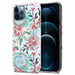 Coque pour Apple iPhone 12 PRO MAX en FLEURS DE PÊCHE Housse de protection Étui en silicone TPU avec motif floral