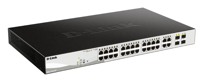 D-Link DGS-1210-24P switch Gestionado L2 Gigabit Ethernet (10/100/1000) Energía sobre Ethernet (PoE) Negro