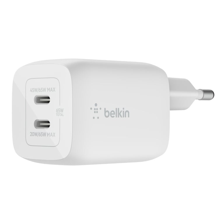 Belkin WCH013vfWH Ordinateur portable, Smartphone, Tablette Blanc Secteur Charge rapide Intérieure - Neuf