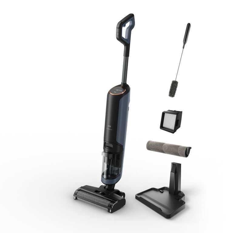 AEG AW81U3DB Aspirateur traineau Batterie Sec&humide Sans sac Gris, Granit 4 Ah - Neuf