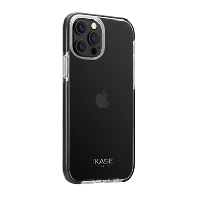 Funda trasera de malla deportiva para Apple iPhone 12 Pro Max, negro azabache