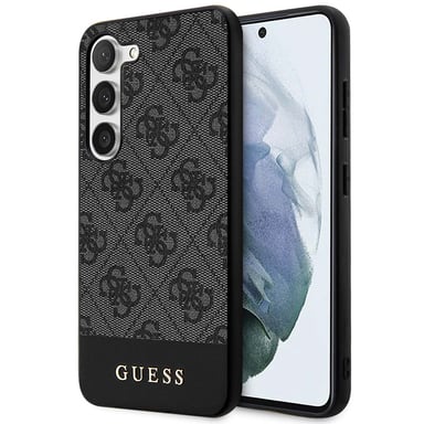 Guess Coque arrière Bottom Stripe 4G pour Samsung Galaxy S24 Plus - Noir