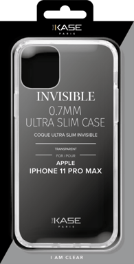 Custodia invisibile ultra sottile per Apple iPhone 11 Pro Max 0,7 mm, trasparente