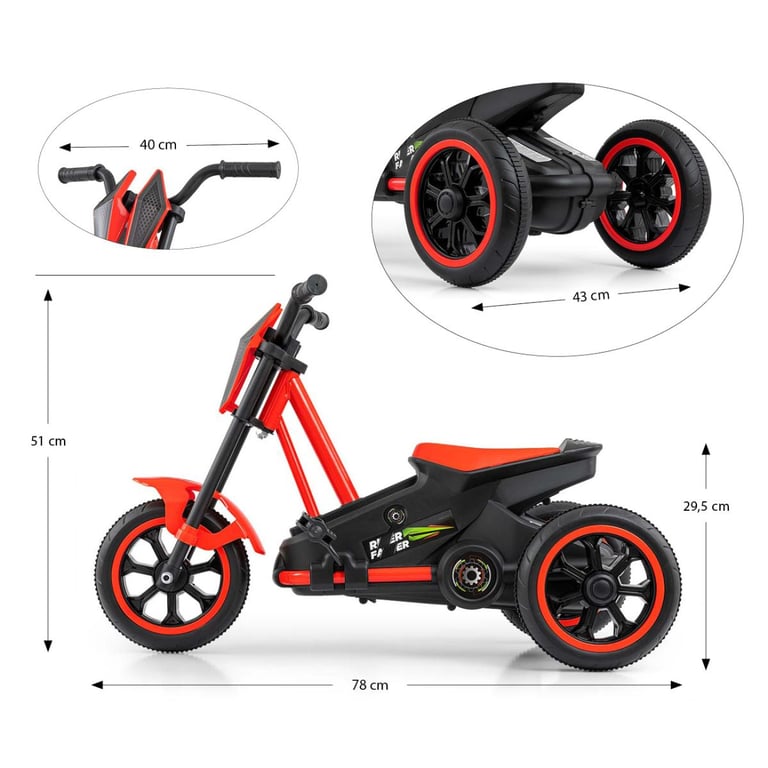 Kart à Pédales Rider en et Aventure Sportive pour Enfants Neuf - vue 3
