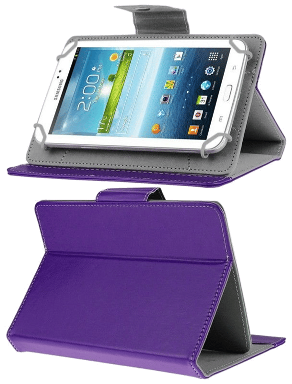 Housse universelle tablette tactile 7 pouces support ajustable Violet