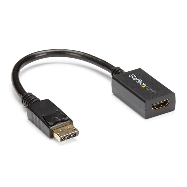 StarTech.com Adaptateur DisplayPort vers HDMI Convertisseur Vidéo DP 1.2 vers HDMI Câble DP vers HDMI pour MoniteurÉcran Câble Passif DP à HDMI Connecteur DP à Verrouillage Neuf
