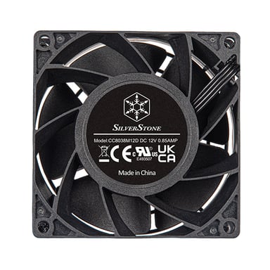 Silverstone FHS 80X Boitier PC Ventilateur 8 cm Noir 1 pièce(s)
