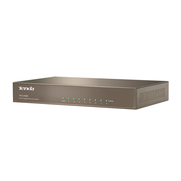 Tenda TEG1008D Routeur connecté Gris - Neuf