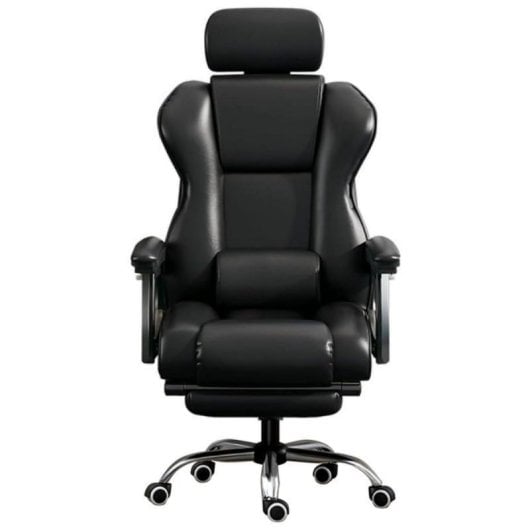 Chaise de bureau COOL Board ergonomique cuir synthétique coussins latex repose pieds - vue 2