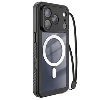 Redpepper Funda para iPhone 17 Pro Impermeable IP68 Resistente a golpes de 2 m con correa incluida Negro