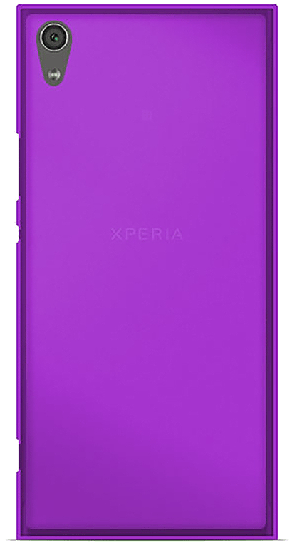 Coque silicone unie compatible Givré Violet Sony Xperia XA1 Plus