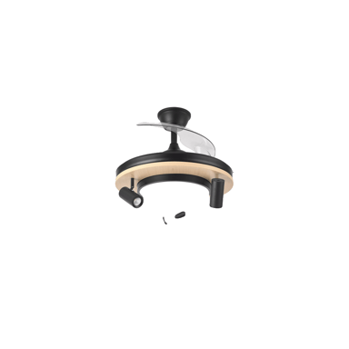 Ventilador de techo Fabrilamp gladiator 37W negro y madera
