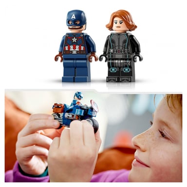 Lego 76260 - Motos De Viuda Negra Y Capitan America