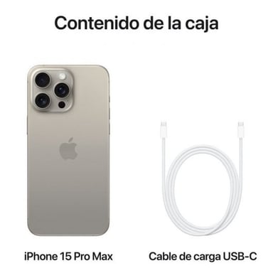 iPhone 15 Pro Max (5G) 512 Go, Titane naturel, Débloqué
