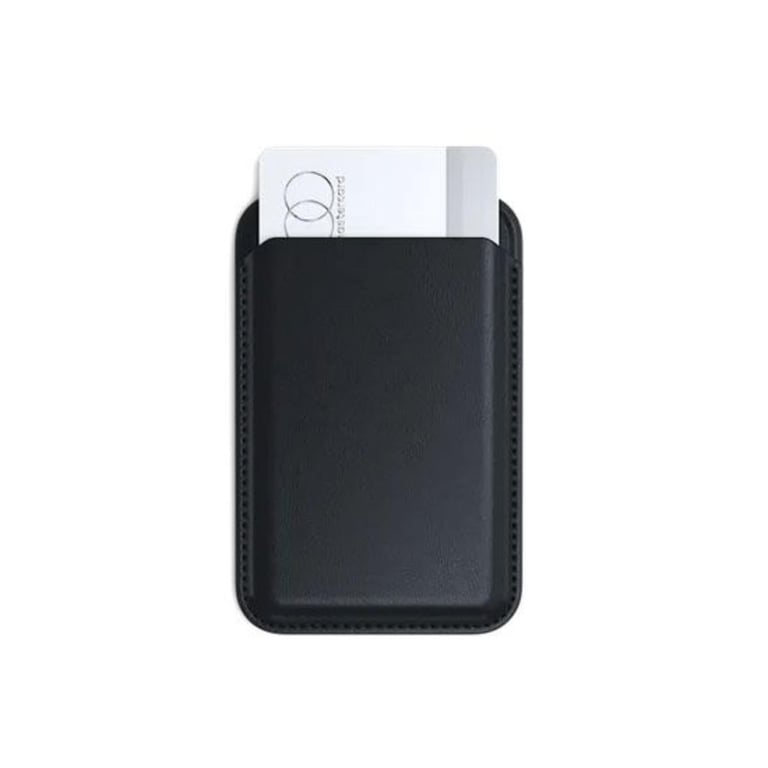 Porte-carte MagSafe pour iPhone avec Fonction Support en Cuir Noir - Neuf
