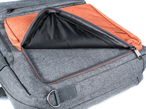 Modecom RENO 39,6 cm (15,6'') Bolsa Mensajera Gris, Naranja