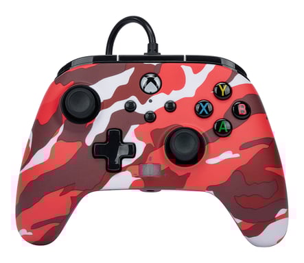 PowerA 1525942-01 accessoire de jeux vidéo Camouflage, Rouge USB Manette de jeu Analogique/Numérique Xbox One, Xbox Series S, Xbox Series X