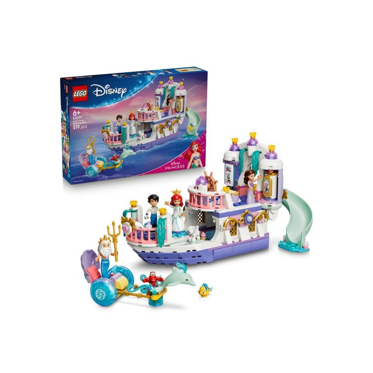 LEGO Disney Princess 43299 Bateau de mariage d'Ariel 519 pièces Noir et multicolore - Neuf