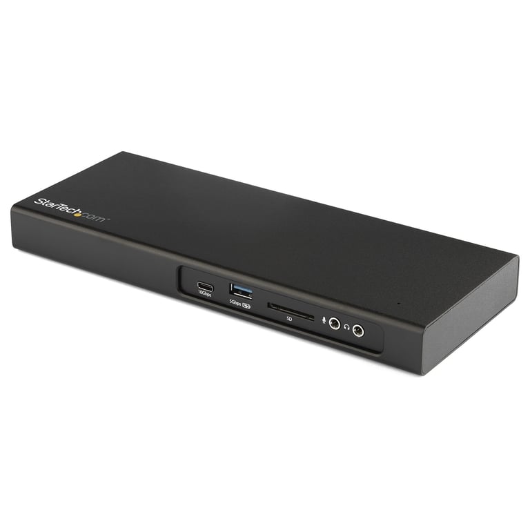 StarTech.com Dock Thunderbolt 3 à double affichage 4K 60 Hz avec slot pour lecteur de carte .2 PCIe Neuf - vue 2