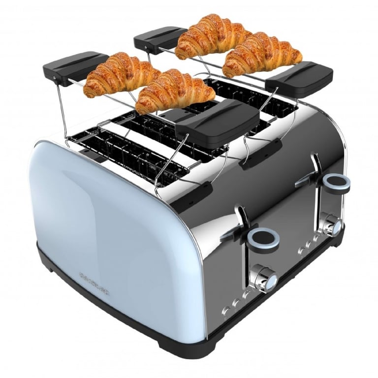 CECOTEC 04829 - Grille-pain vertical Toastin' time 1500 Double Blue - Neuf