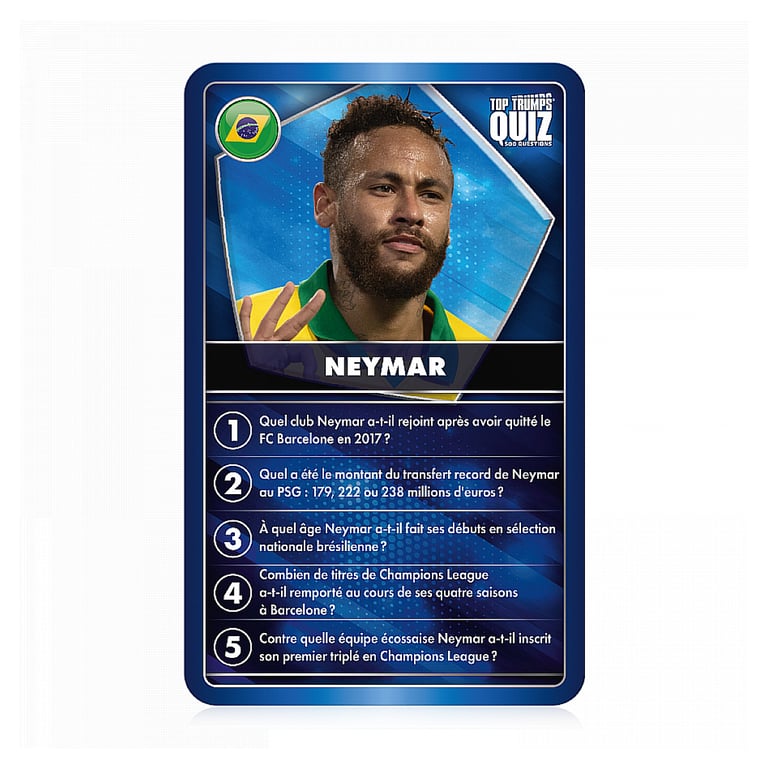 Top Trumps - Quiz Ultime sur les Stars du Football - Neuf