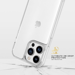Custodia invisibile antibatterica ibrida antiurto per Apple iPhone 13 Pro Max, trasparente