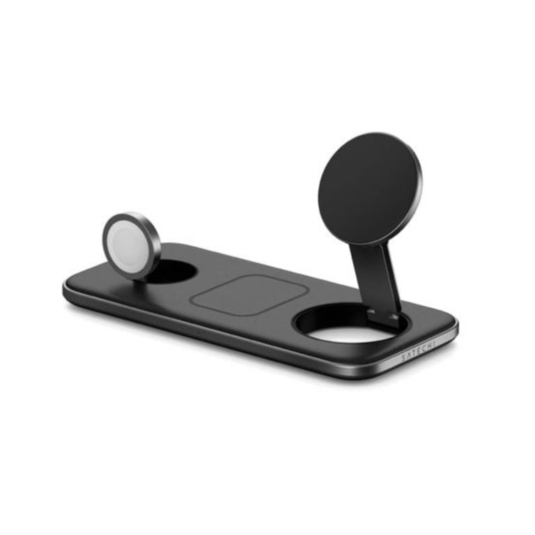 Satechi Cargador inalámbrico Qi2 para iPhone, AirPods y Apple Watch Negro - Nuevo