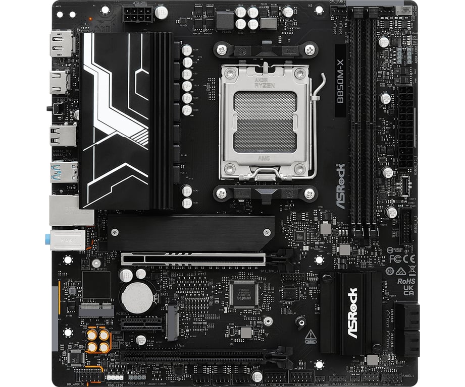 Asrock B850M X R2.0 AMD B850 Emplacement AM5 micro ATX Neuf - vue 3