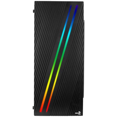Aerocool STREAK - Caja PC ATX RGB - Panel lateral - Ventilador 80mm