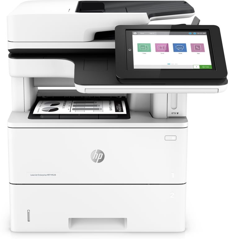 HP LaserJet Enterprise Imprimante multifonction LaserJet M528f Enterprise, Impression, copie, scan, fax, Impression USB en façade, Numérisation vers e-mail, Impression recto-verso, Numérisation recto-verso - Neuf