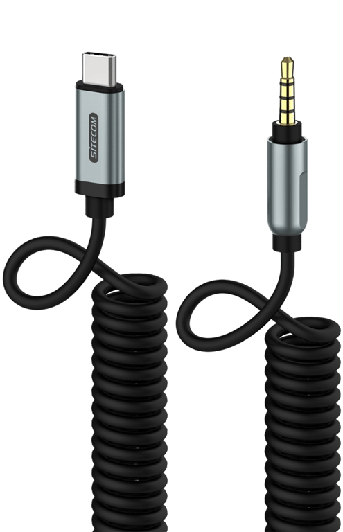 Câble USB-C => Jack 3,52mm 4 pôles Spiralé 2,00m CA-070