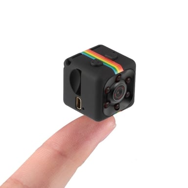 Mini Caméra HD Sport Sans Fil Détection Mouvement Infrarouge Carte Tf Noire YONIS