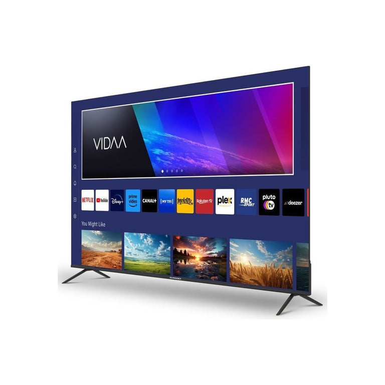 SCHNEIDER GMS75A2 Téléviseur LED 4K 75 189cm Smart Vidaa 3840 x 2160 pix 4K UHD HDMIx3 Netflix - vue 3