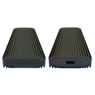 LC-Power LC-M2-C-NVME-3 caja para disco duro externo Caja externa para unidad de estado sólido (SSD) Negro M.2