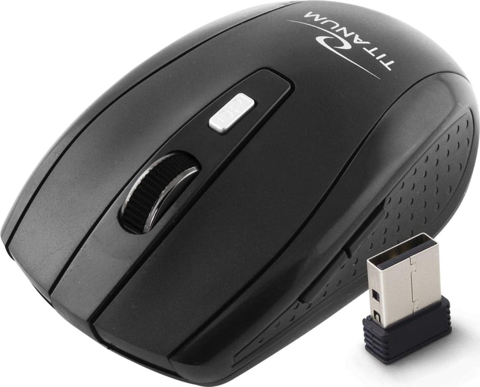 Esperanza Souris sans fil Titanum Snapper TM105K (Noir) - Neuf