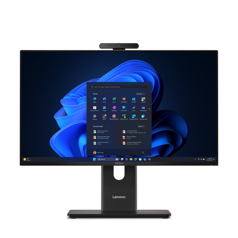 Lenovo ThinkCentre M70a Gen 6 Intel Core Ultra 5 60 5 cm 23.8 1920 x 1080 pixels PC All in One DDR5 SDRAM SSD Windows 11 Pro Wi Fi 6E 802.11ax Neuf