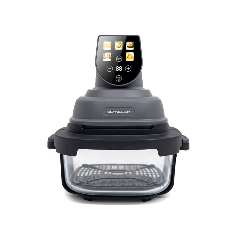 Schneider Crispi Or Friteuse à Air Panoramique 2 Bacs Verre - vue 8