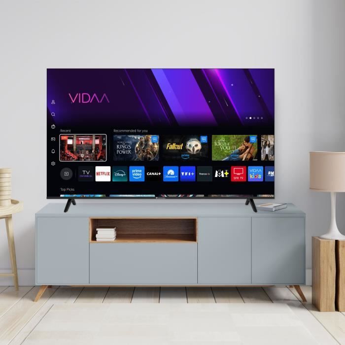 TV LED QLED CONTINENTAL EDISON 65“ 164 cm 3xHDMI 2xUSB CELED65SV2QL25B6 - vue 4