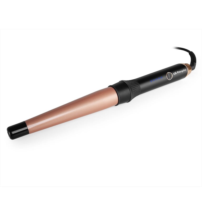 Orbegozo PL 1160 Bigoudi Professionnel Technologie Céramique pour Boucles Douces Température de 190ºc Poignée Froide Câble Pivotant Neuf